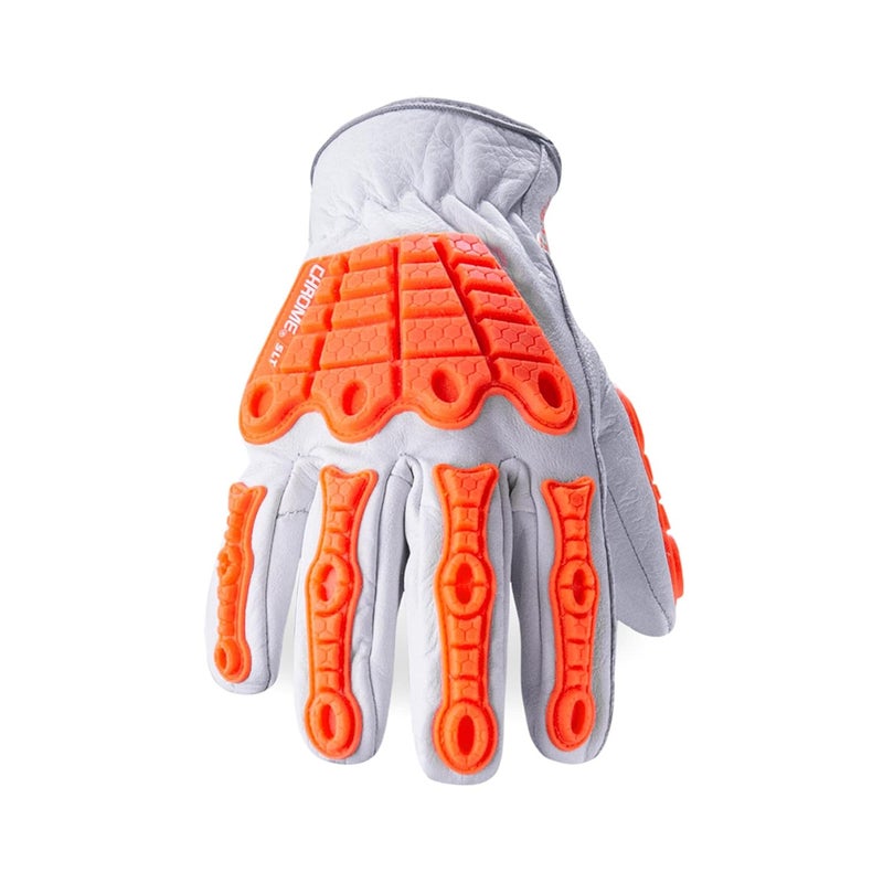HEXARMOR Cut-Resistant Impact Protection Leather Work Gloves | Chrome SLT ® Series 4067 | Medium - Image 3